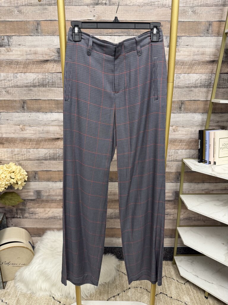 Rag & Bone red/black plaid wide-leg pant NWT Rag & Bone black/red 0 women TOPS