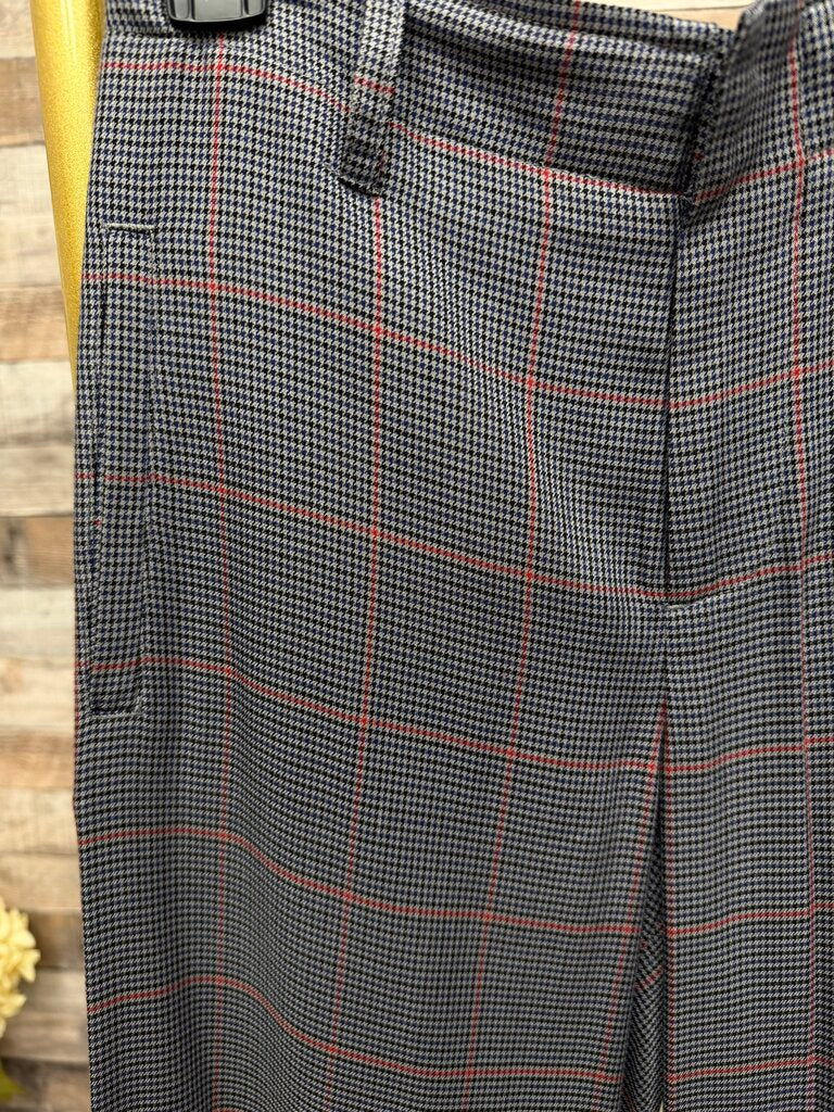 Rag & Bone red/black plaid wide-leg pant NWT Rag & Bone black/red 0 women TOPS