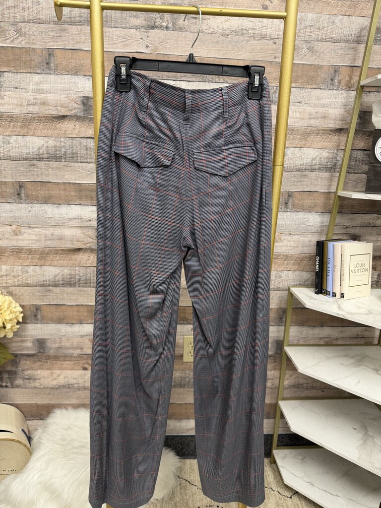 Rag & Bone red/black plaid wide-leg pant NWT Rag & Bone black/red 0 women TOPS