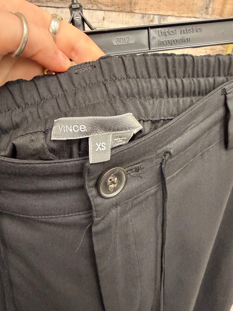Vince black jogger drawstring pant