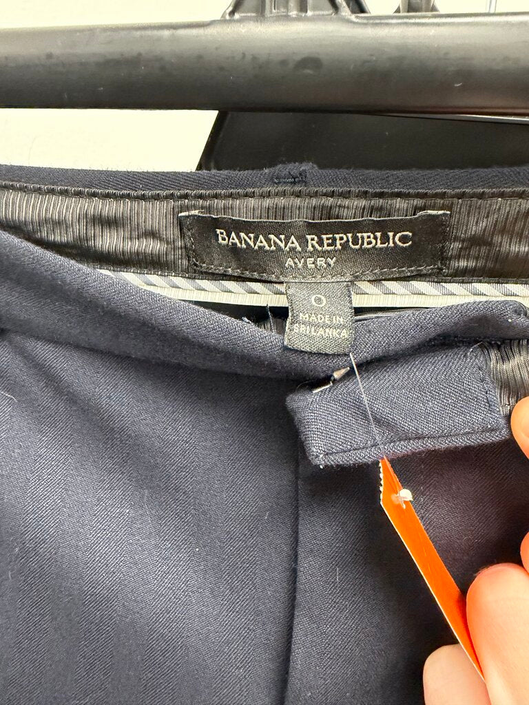 Banana Republic black with red and white stripe pant