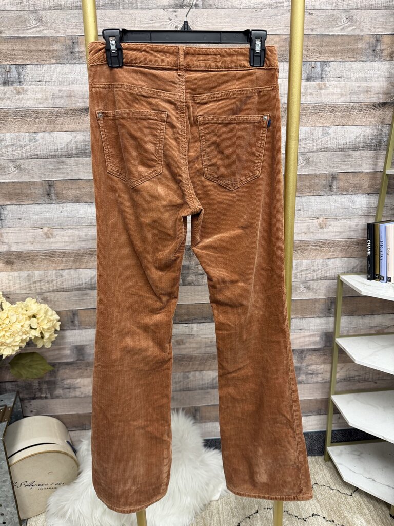 Pilcro rust corduroy high rise bootcut flare