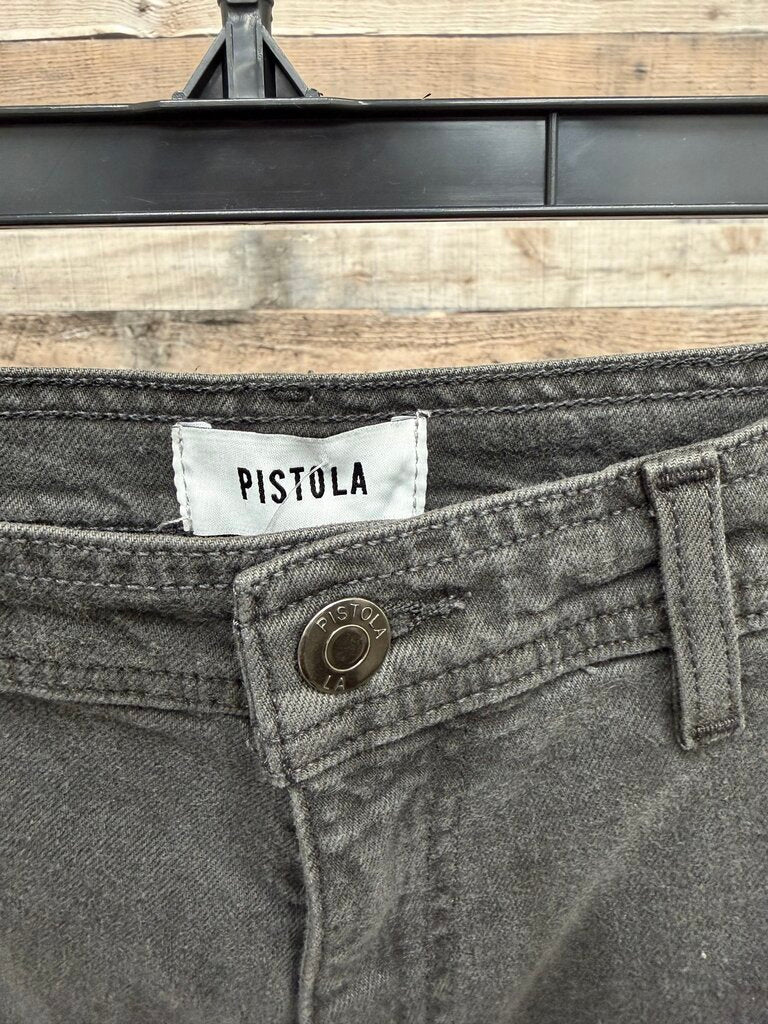 Pistola Grey Wide Leg Jeans 26