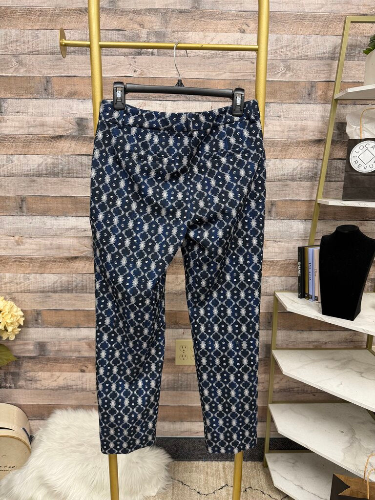 Liverpool Los Angeles blue patterned Kelsey trouser