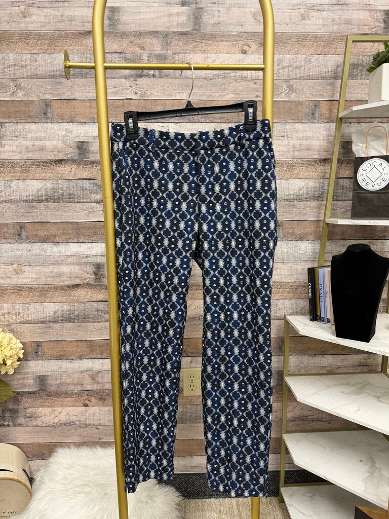 Liverpool Los Angeles blue patterned Kelsey trouser