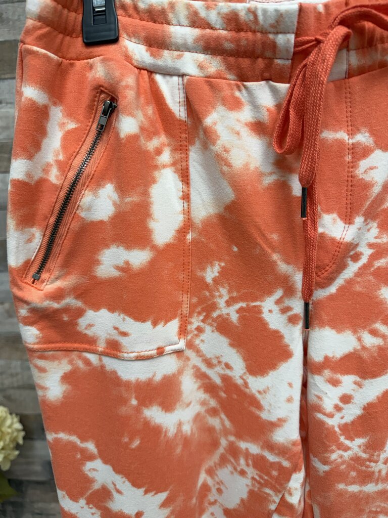 The Sweatshirt Project orange tie dye joggers