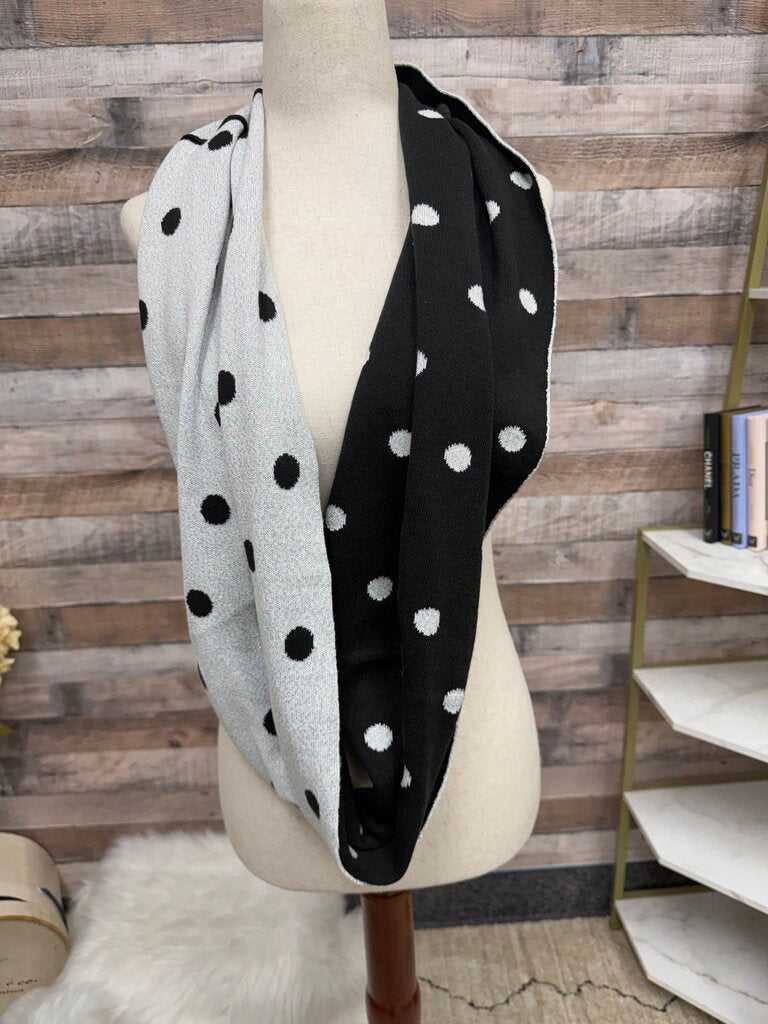 New York & Co. polka dot reversible scarf