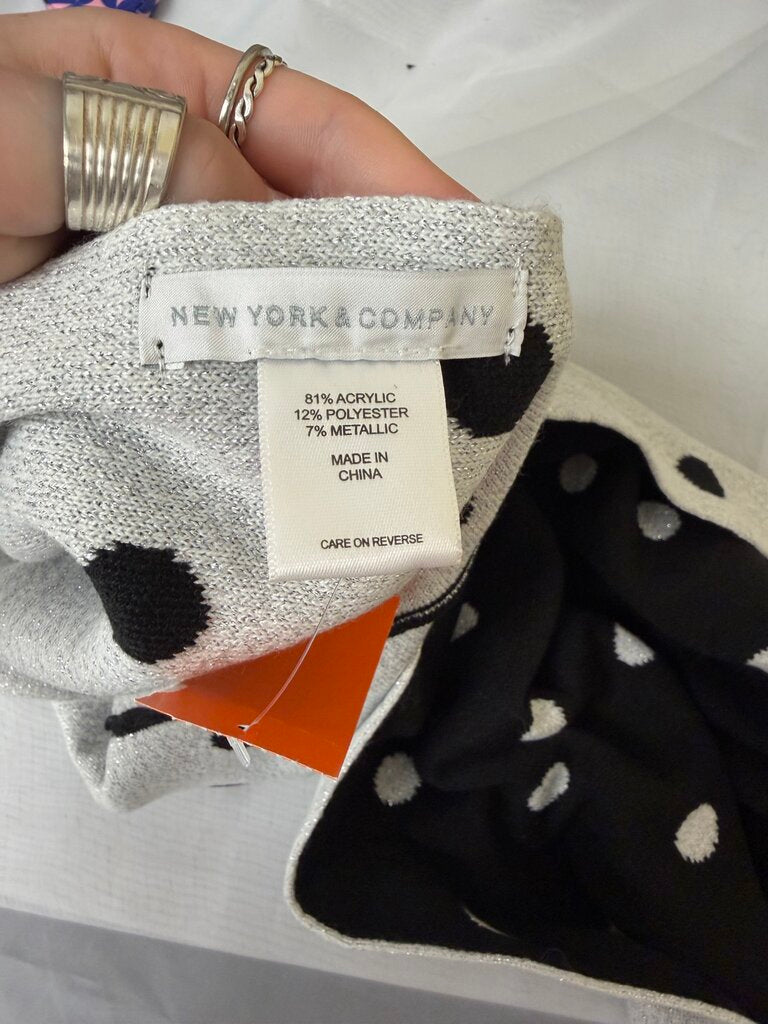 New York & Co. polka dot reversible scarf