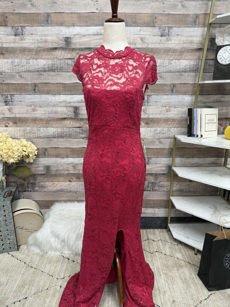 Jump Apparel lace floor length dress NWT