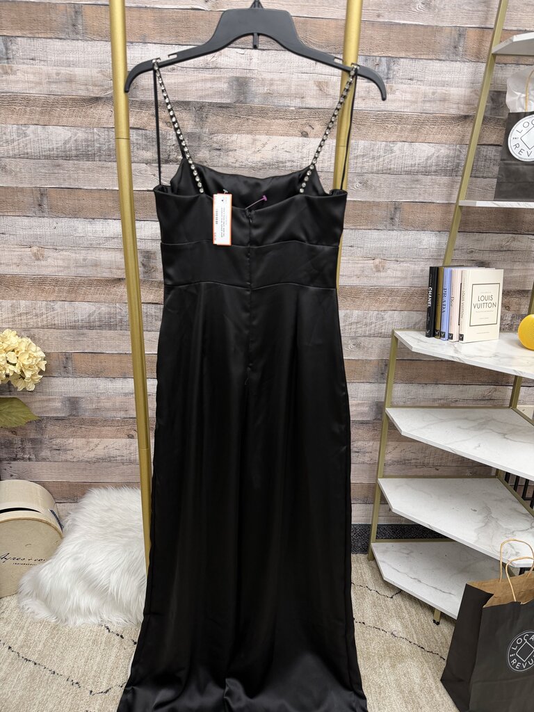 Altar'd State black wide leg spaghetti strap jumsuit