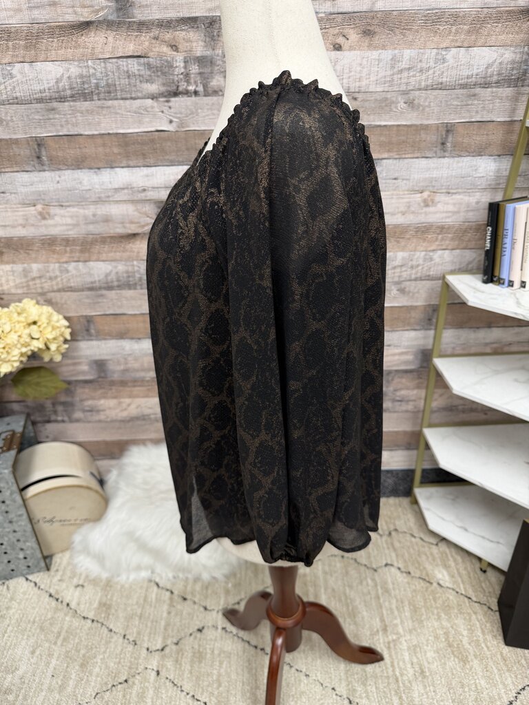 Rock & Republic animal print off the shoulder top