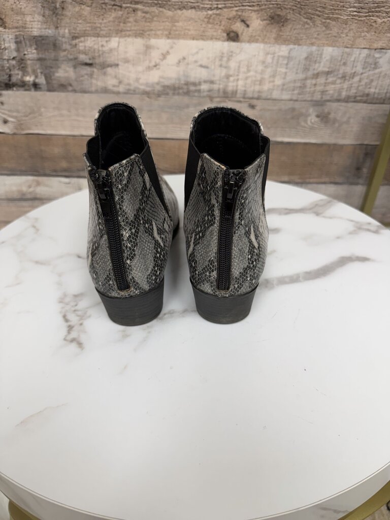 ESPRIT faux snakeskin Tiffany Chelsea ankle booties