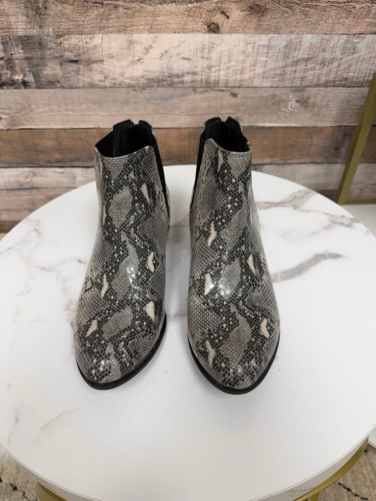 ESPRIT faux snakeskin Tiffany Chelsea ankle booties