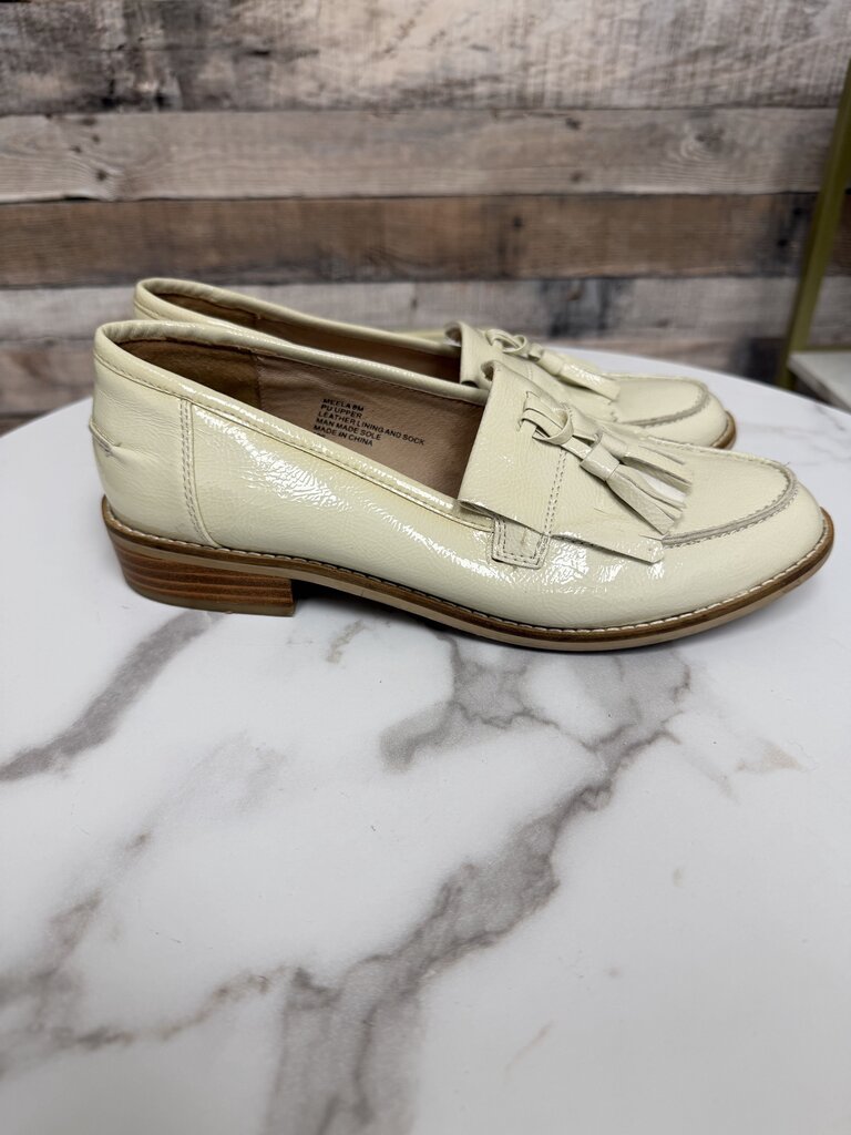 Steve Madden cream Meela tassel loafers
