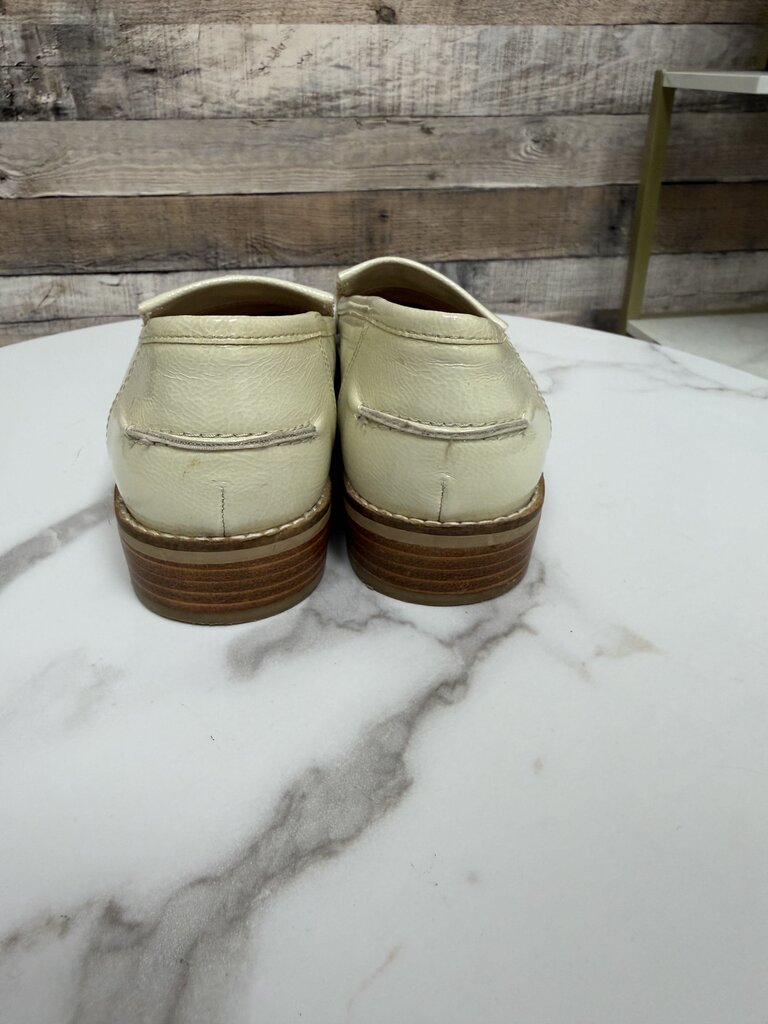 Steve Madden cream Meela tassel loafers