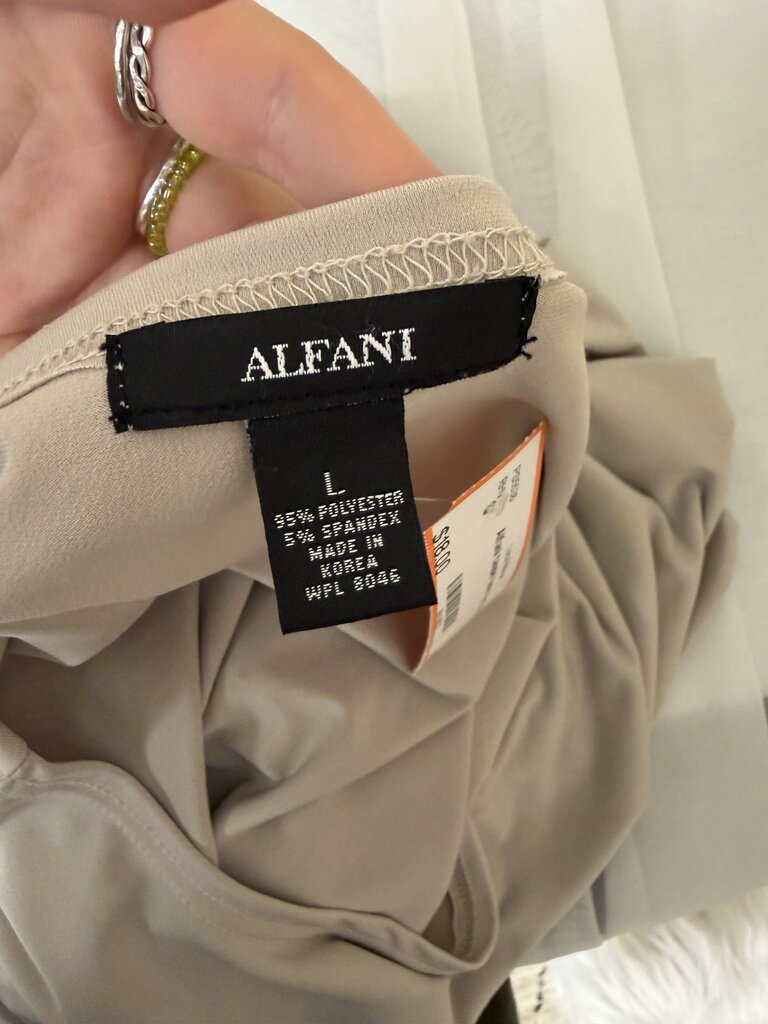 Alfani taupe tunic top