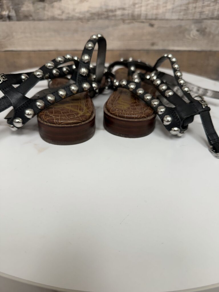 Sam Edelman black studded gladiator sandal
