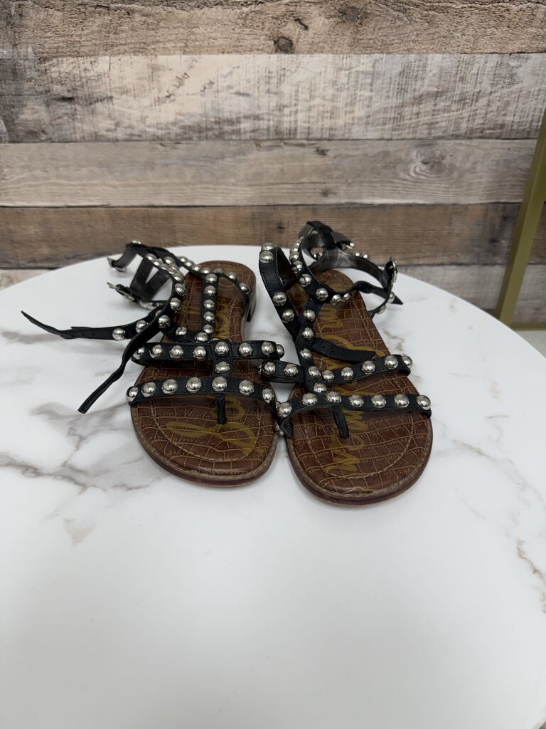 Sam Edelman black studded gladiator sandal