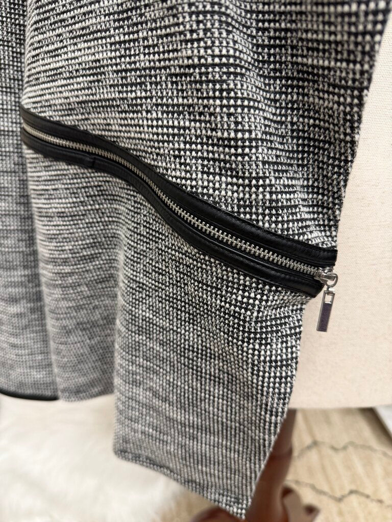 Rafaella Studio knit cardigan jacket with zip pockets Rafaella Black/White L women CARDIGANS