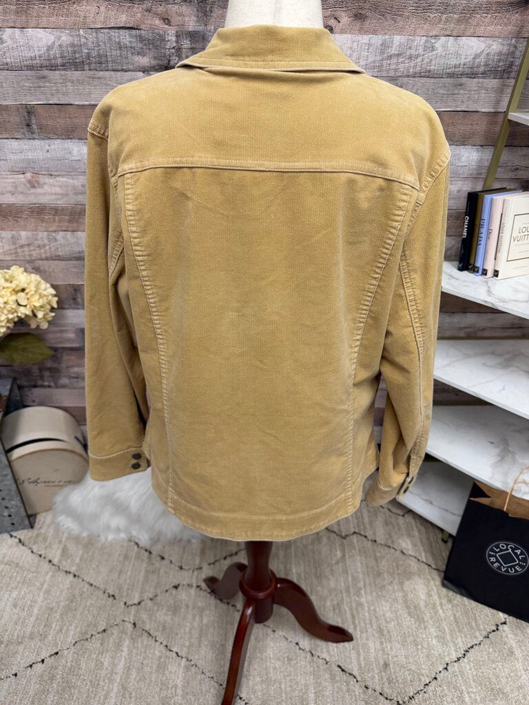 Chicos tan/camel corduroy jacket