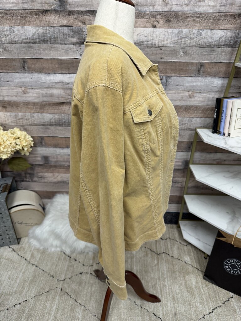 Chicos tan/camel corduroy jacket