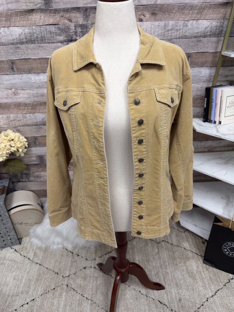 Chicos tan/camel corduroy jacket