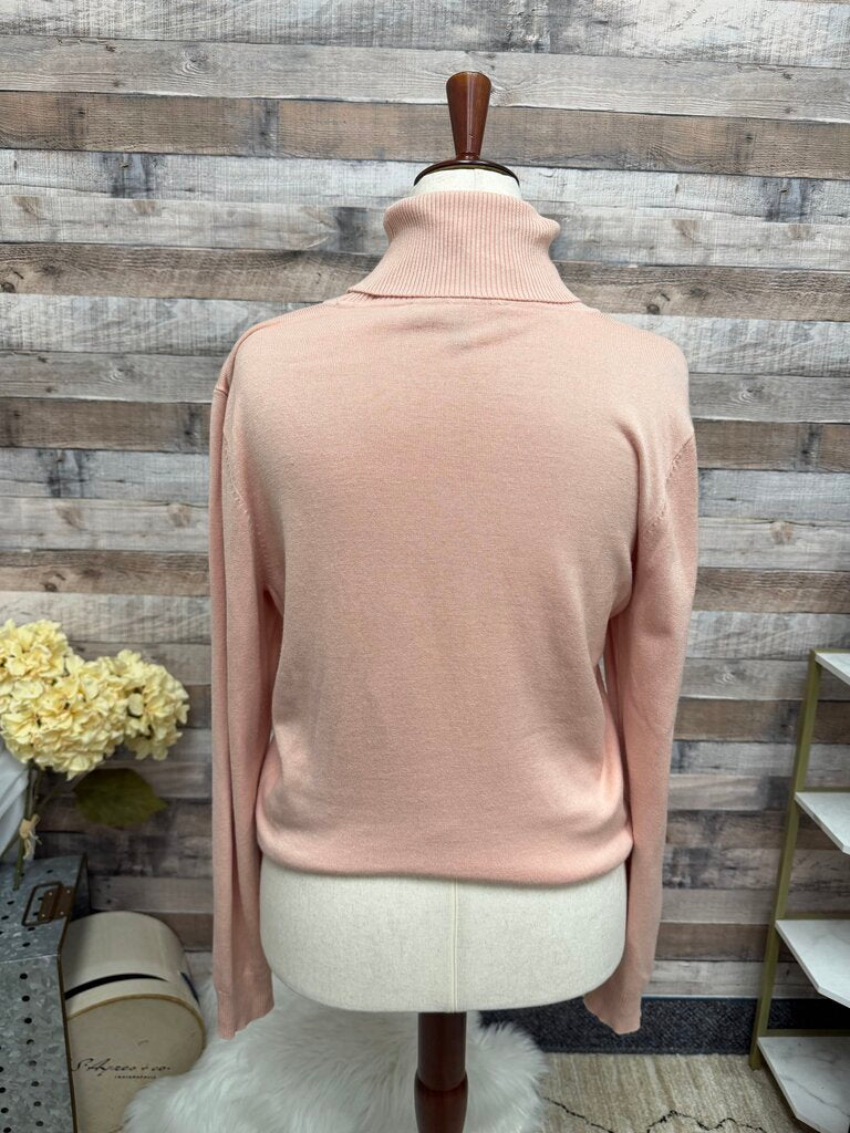 Andrew Marc light pink turtle neck