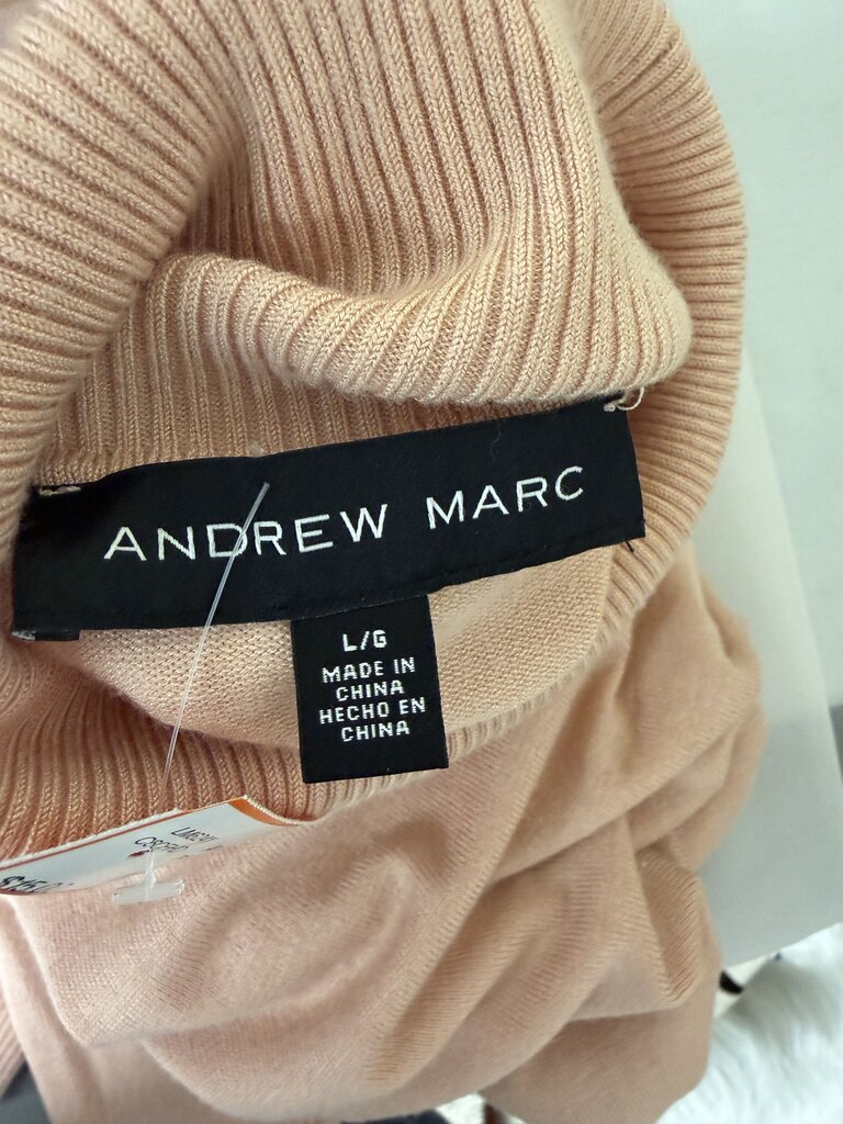 Andrew Marc light pink turtle neck