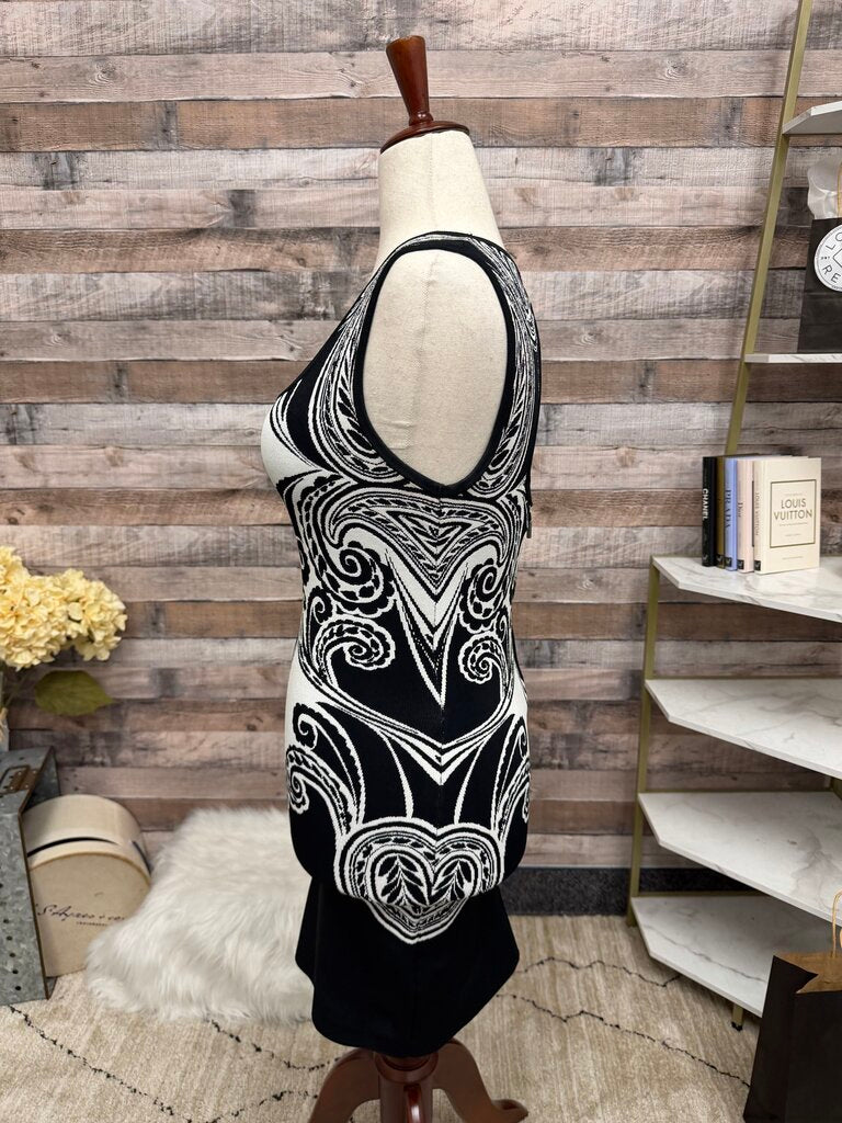 Guess LA Black & White Bodycon Dress