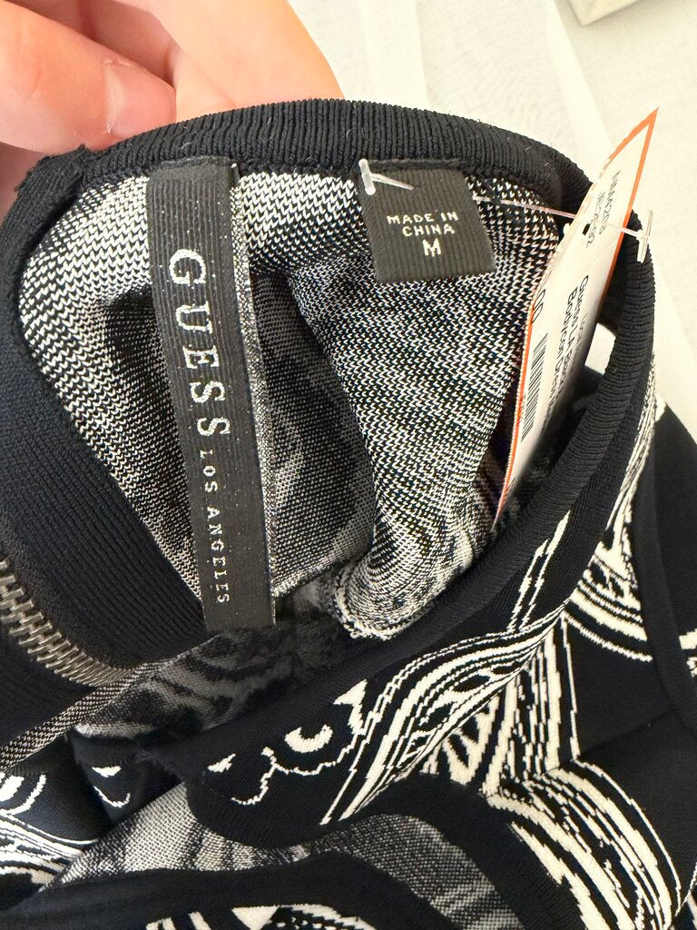 Guess LA Black & White Bodycon Dress
