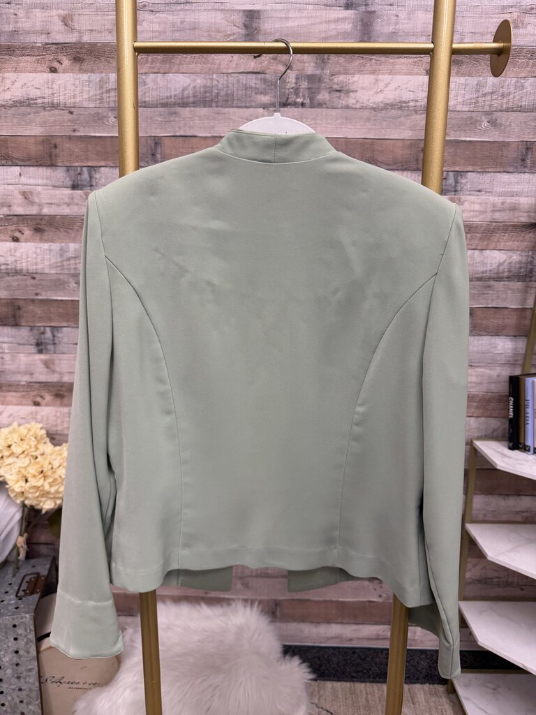 Positive Attitude sage green polyester skirt set