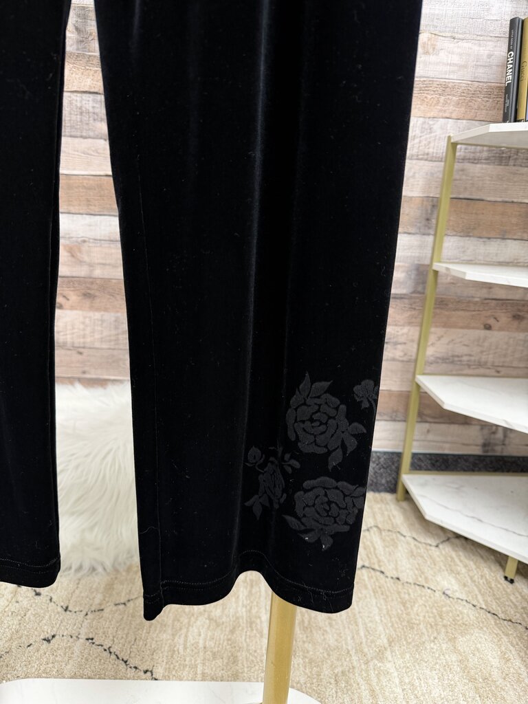 Ronni Nicole 2 piece black velvet pants with sparkly top