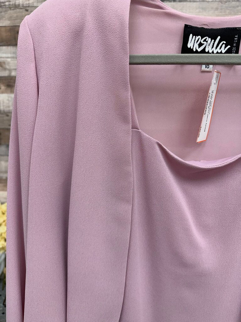 Ursula pink two piece formal dress set