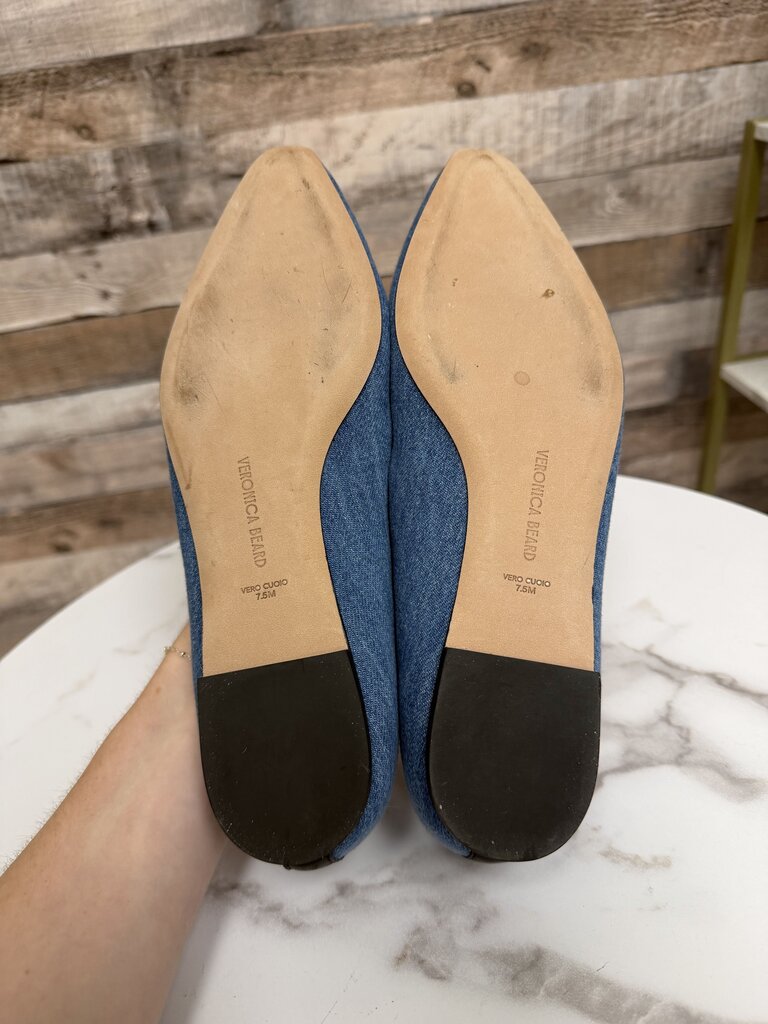 Veronica Beard denim ballet flats