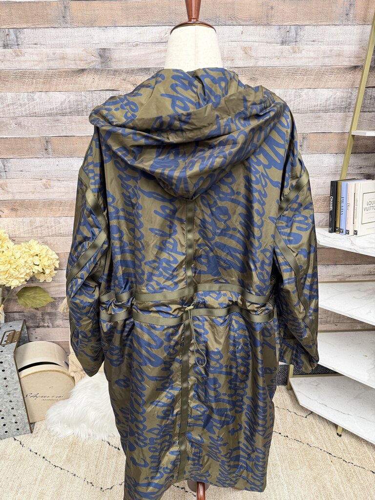 JNBY camouflage hooded nylon windbreaker jacket