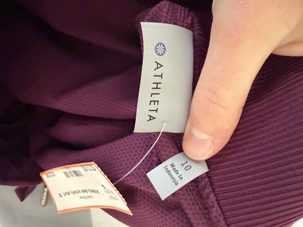 Athleta plum activity skort