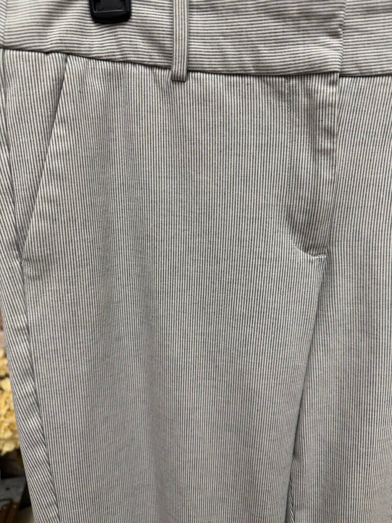 Talbots Newport Pant white with grey pinstripe