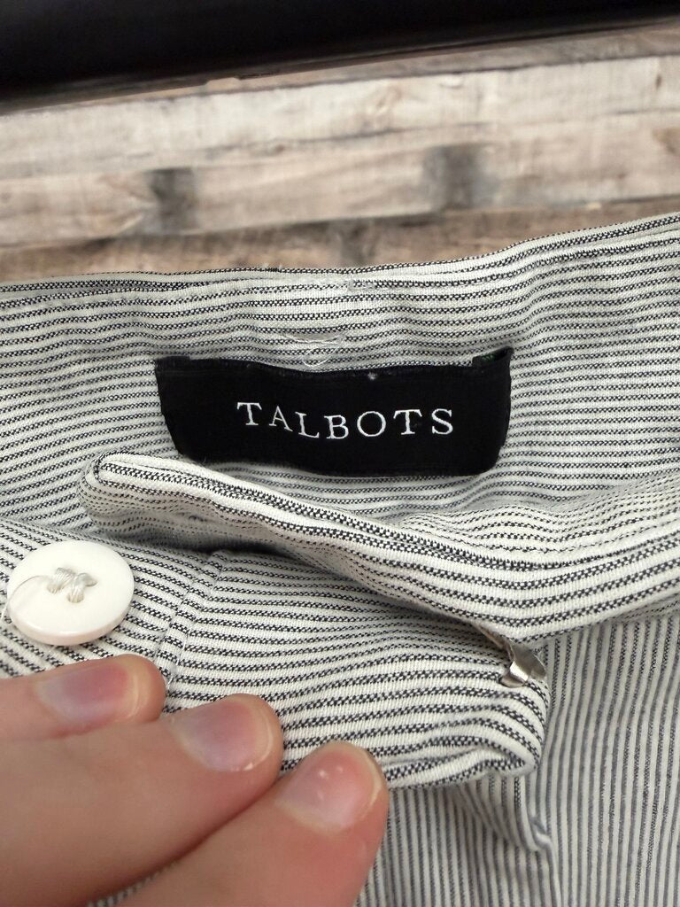 Talbots Newport Pant white with grey pinstripe