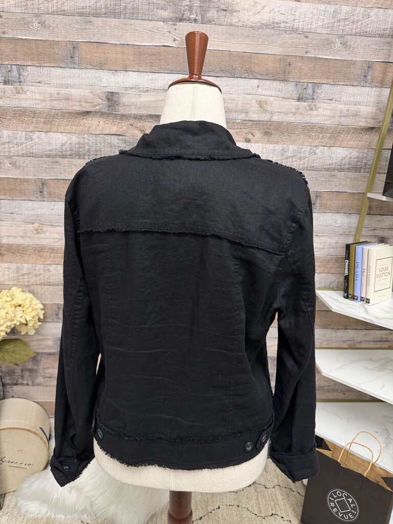 Tommy Bahama black linen jacket