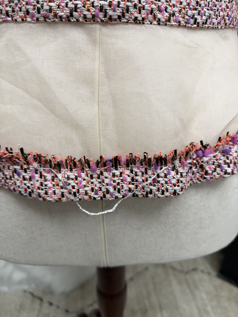 Badgley MIschka Mark + James pink tweed jacket