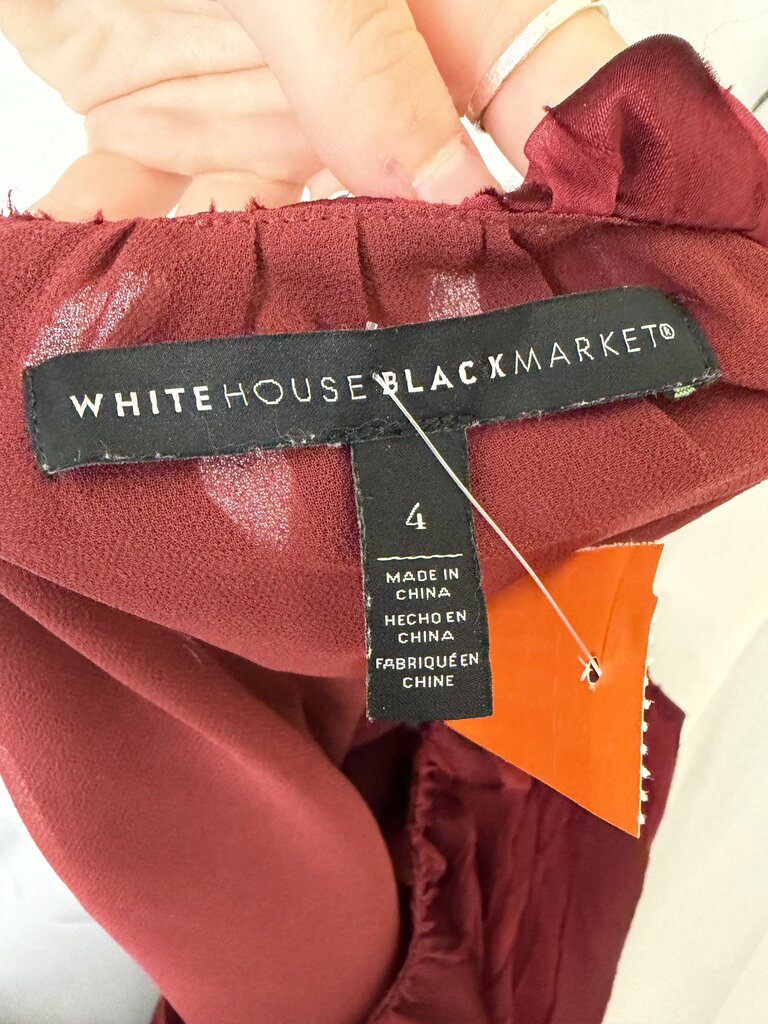 Black House White Market wine sleeveless tank top