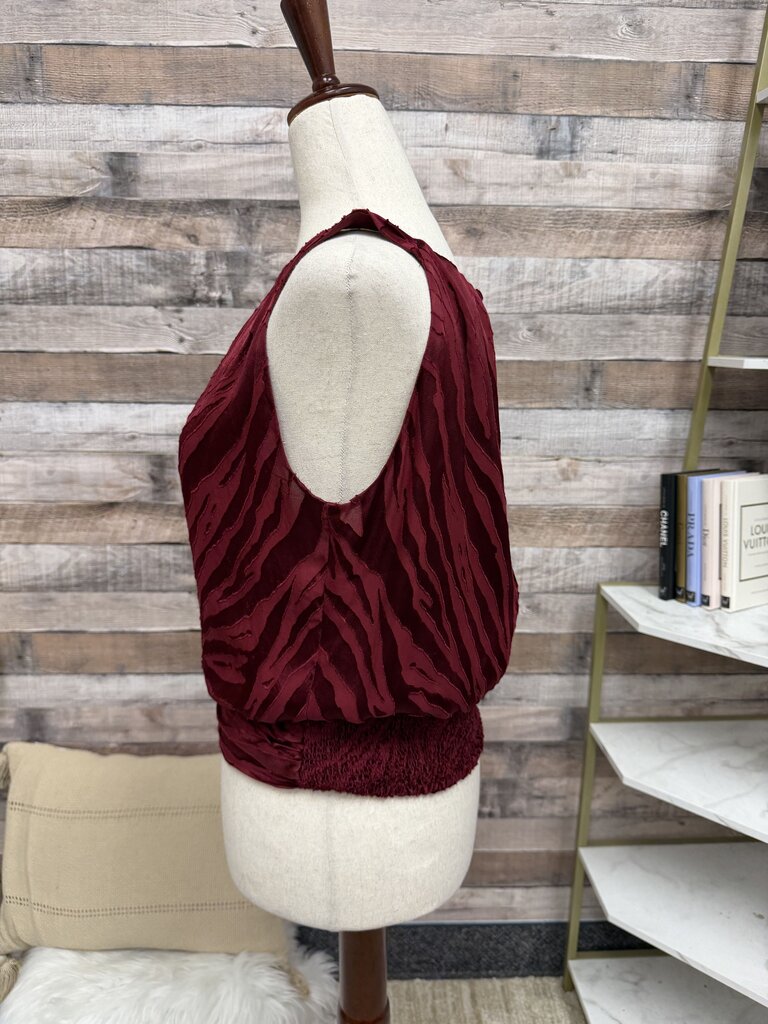 Black House White Market wine sleeveless tank top