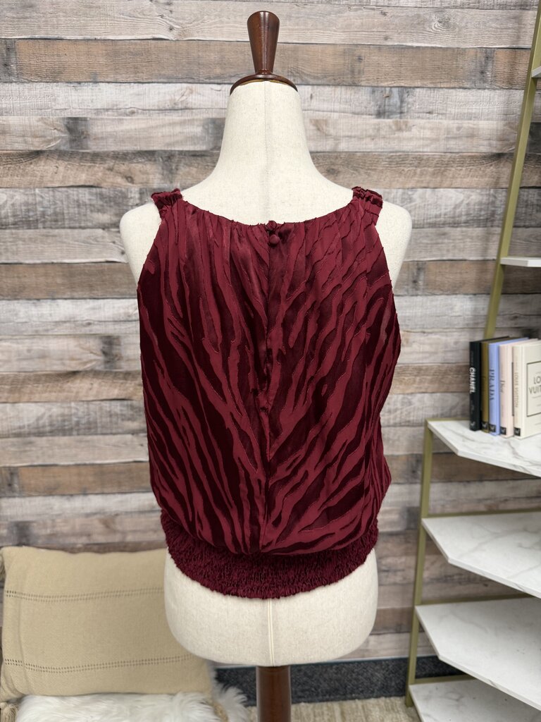 Black House White Market wine sleeveless tank top
