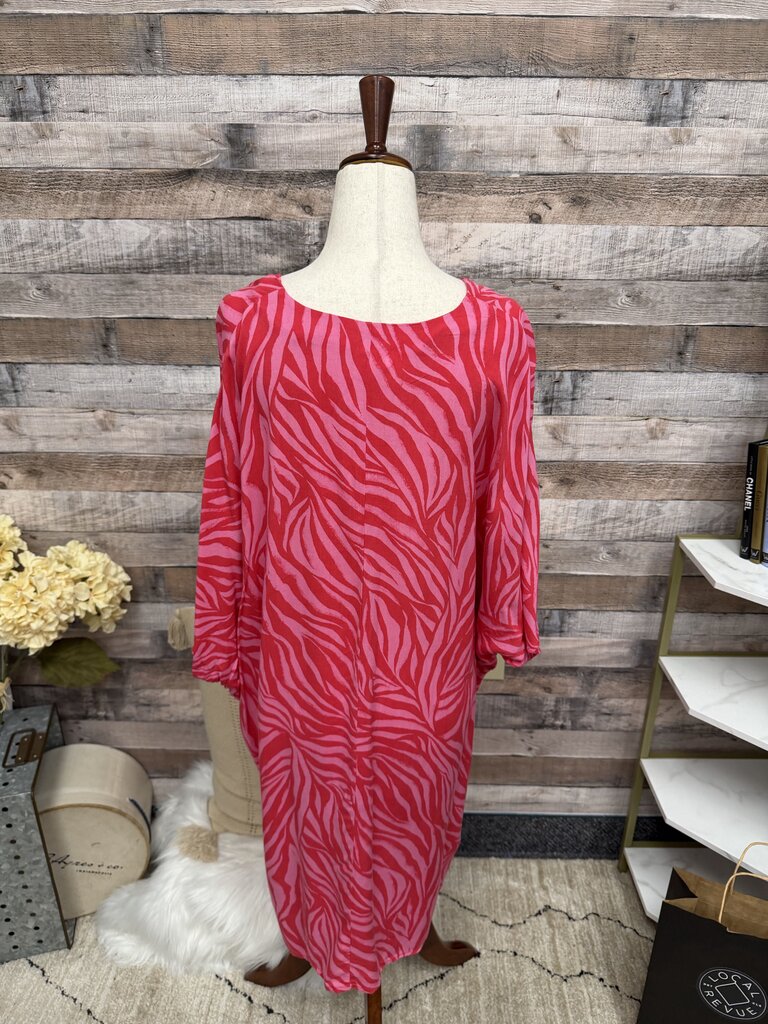H&M red/pink tunic coverup