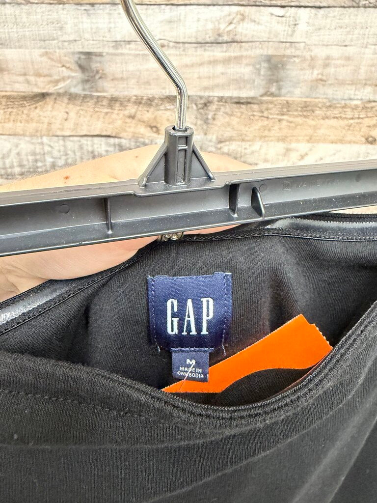 Gap black cotton blend maxi dress