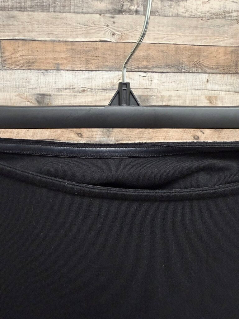 Gap black cotton blend maxi dress