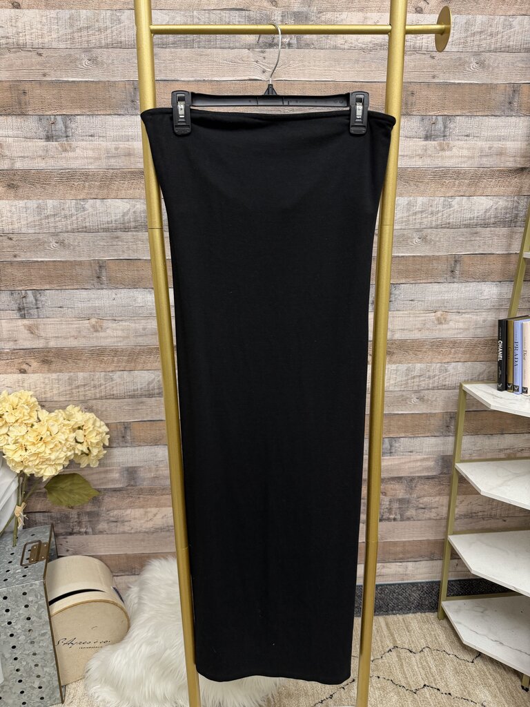 Gap black cotton blend maxi dress