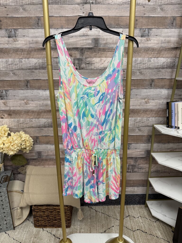 Lilly Pulitzer cinched waist short romper Lilly Pulitzer multicolored M women JUMPSUITS/ROMPERS