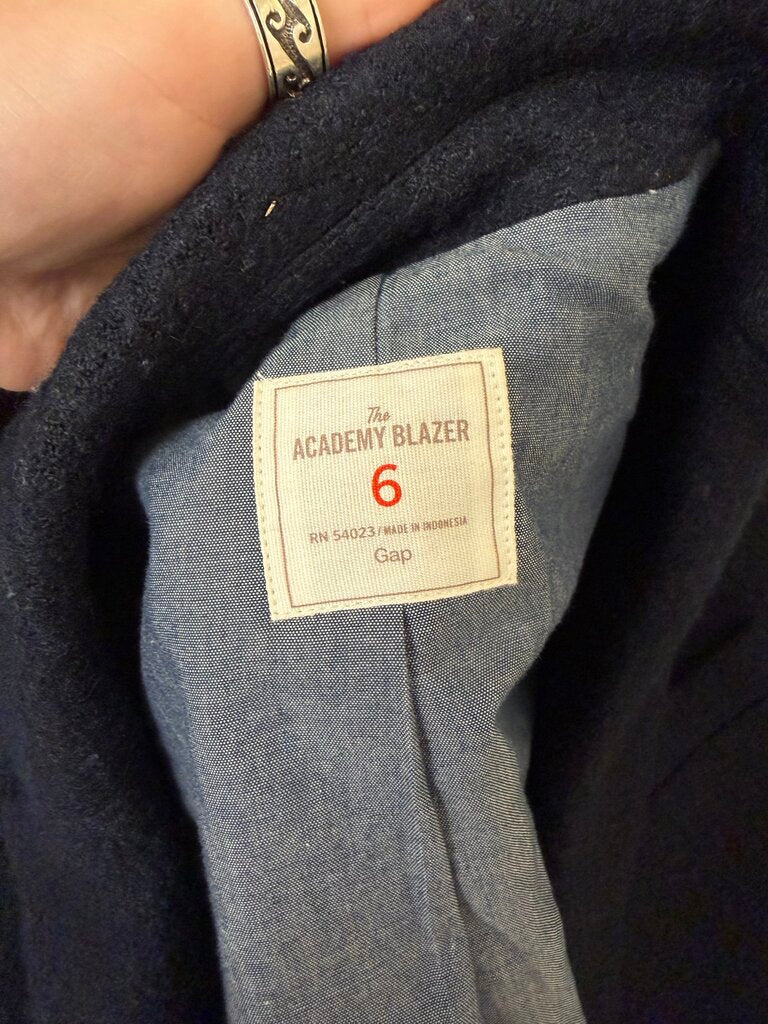Gap navy blue wool Academy Blazer