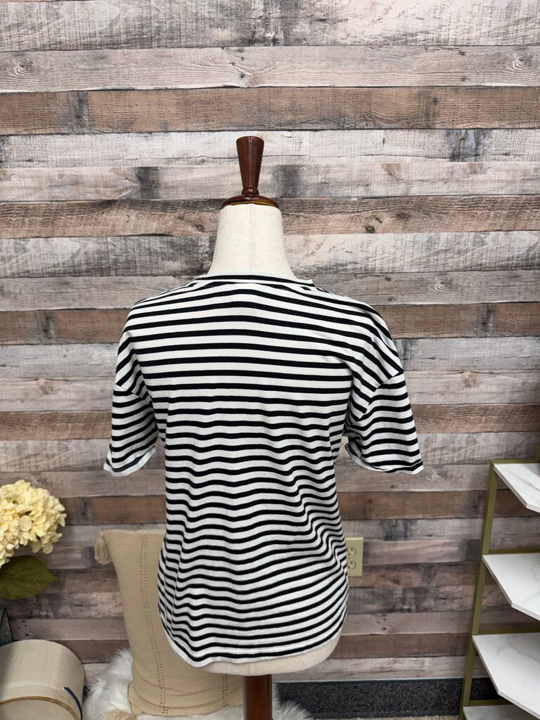 H&M x Coca Cola striped crop tee
